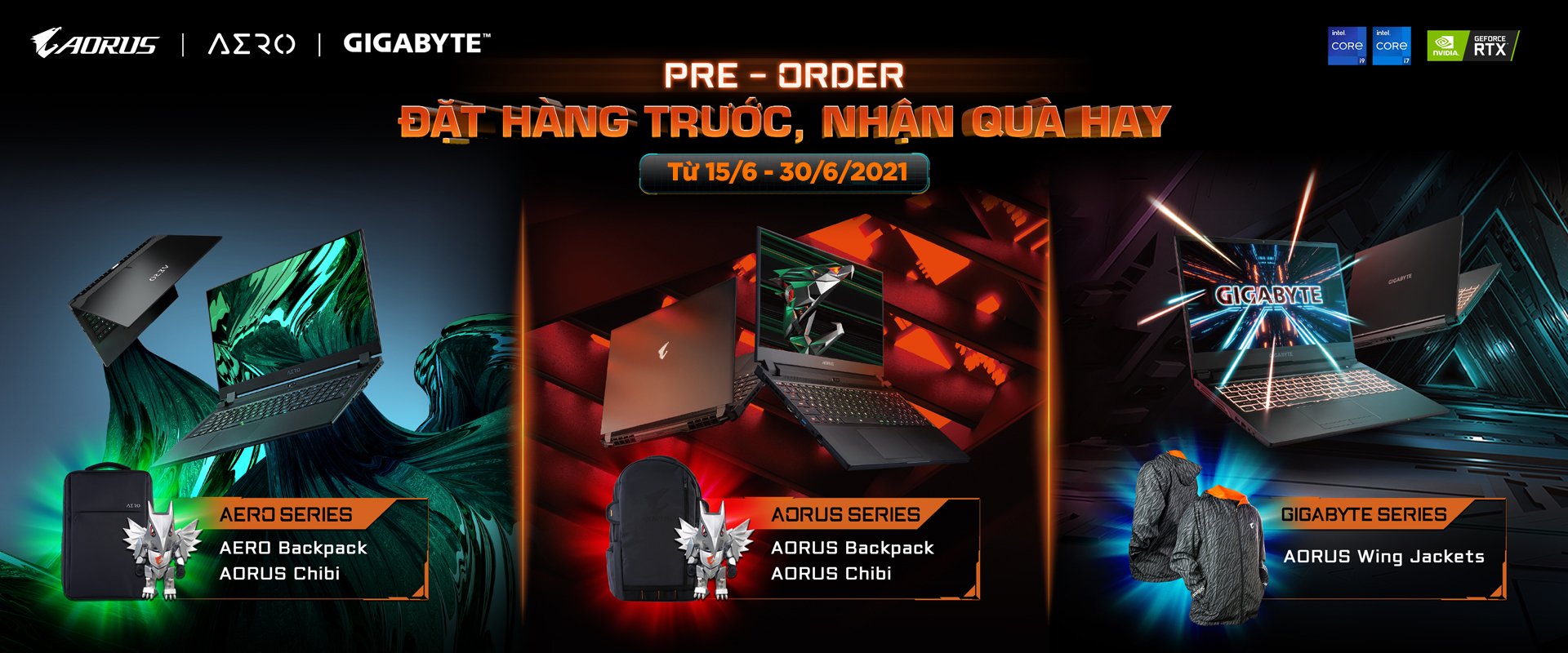 các dòng laptop GIGABYTE